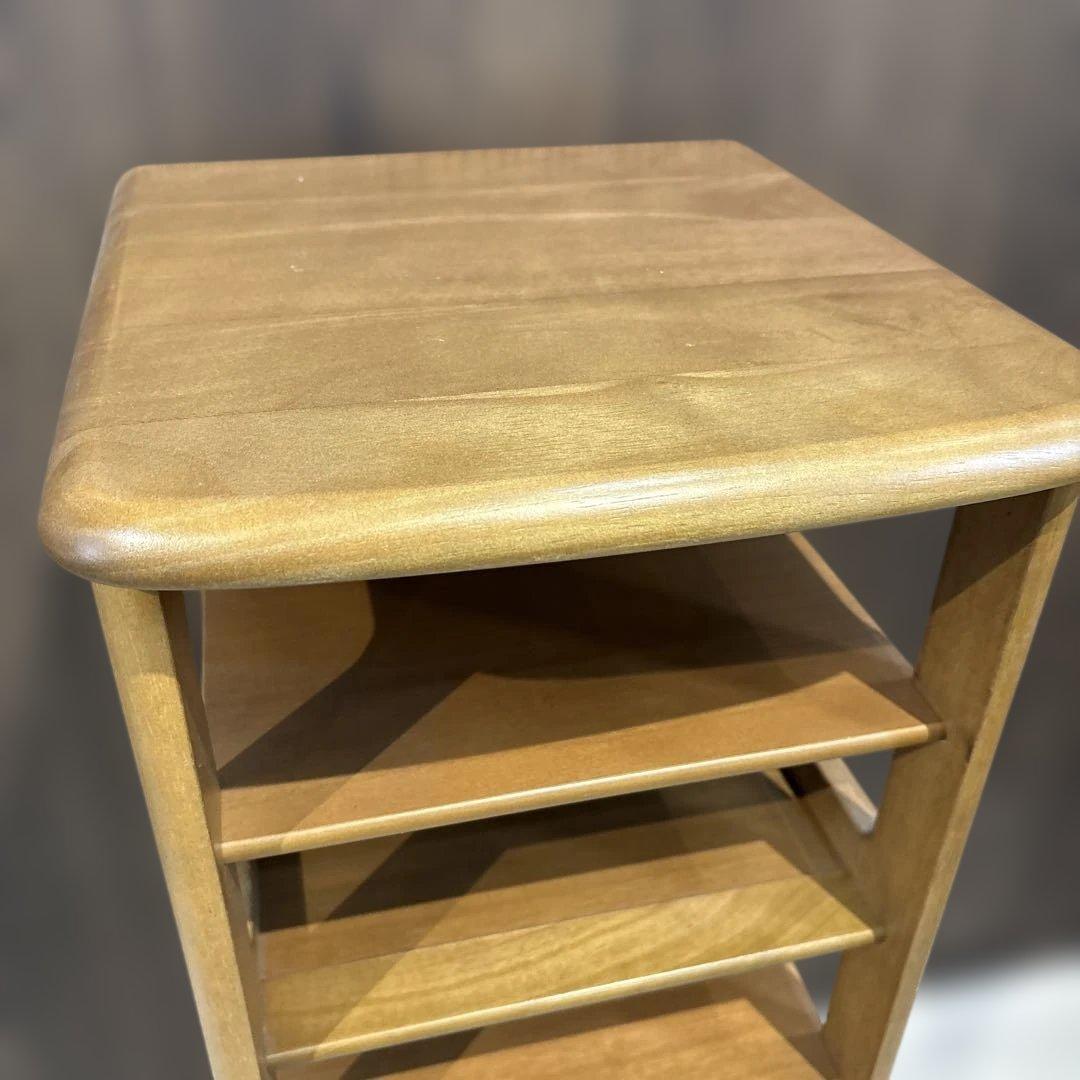 カリモク　天然木　6段スリッパラック