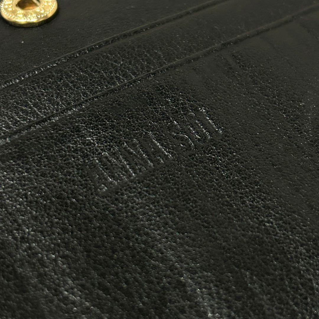 希少 美品 アナスイ がま口 二つ折り 財布 プレイングキャット 猫 星柄