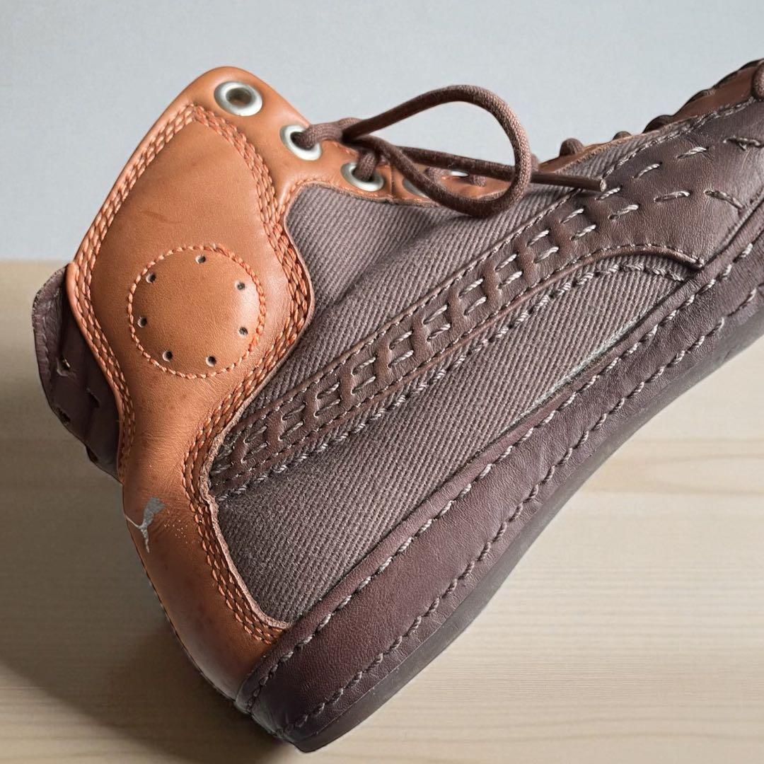 PUMA 2005 テイヤス レトロ ハイカットスニーカー 本革 24.5 希少