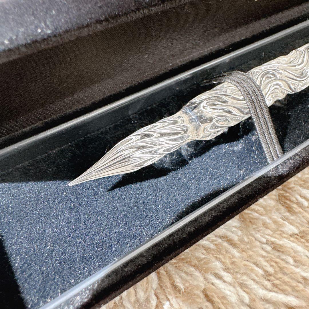 【未使用】 ガラスペン 菅清風 & ペン立て & PARKER インク 黒