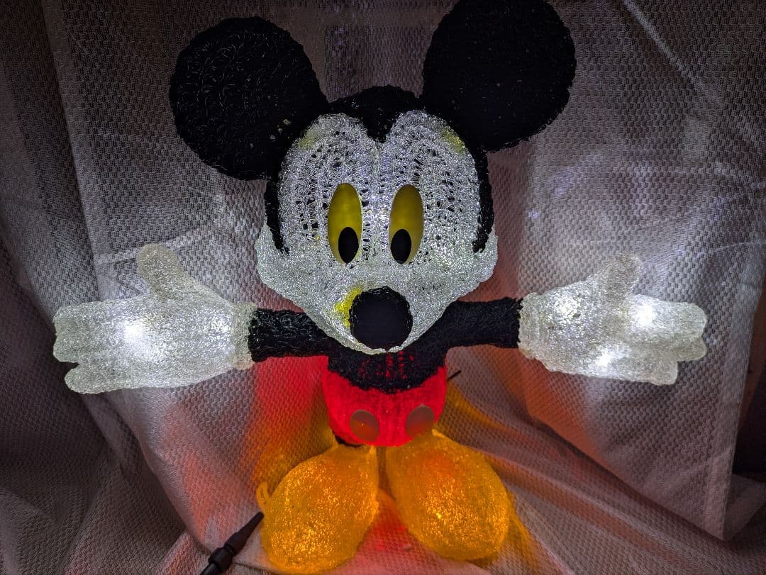 LED ハードクリスタル ミッキーマウス ディズニー高さ約50cm