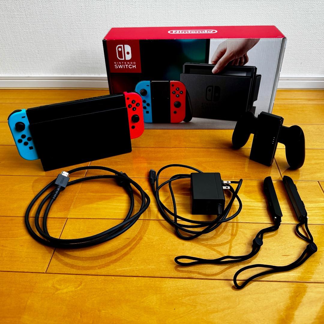 Nintendo Switch本体 ネオンブルー／レッド キャリーケース付