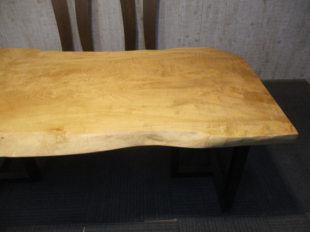 ＃1615■　栃　トチ　テーブル　ローテーブル　ダイニング　座卓　一枚板　天板