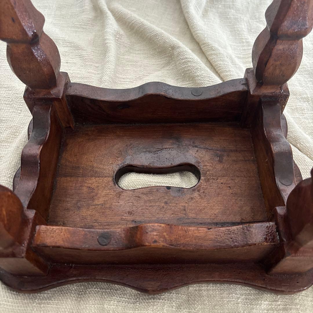 フランスアンティーク 腰掛け 花台