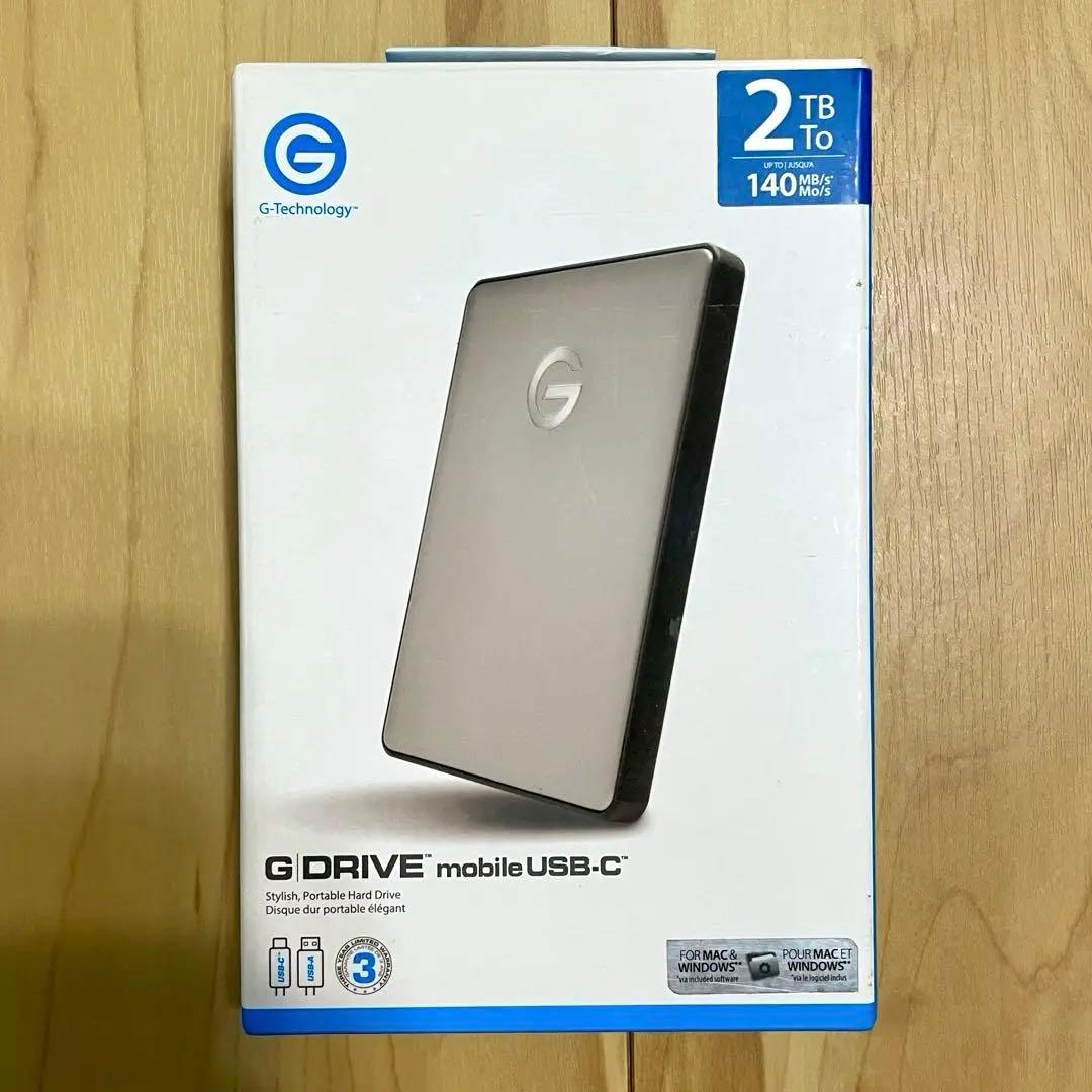 G DRIVE mobile USB-C 2TB 外付けハードドライブ