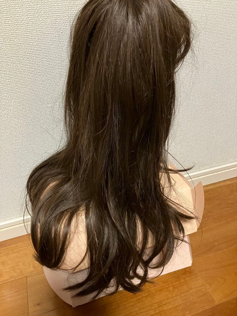 ピンクエイジ♡ 手植えフルウィッグ) シースルーバング ルーズCカールパーマ