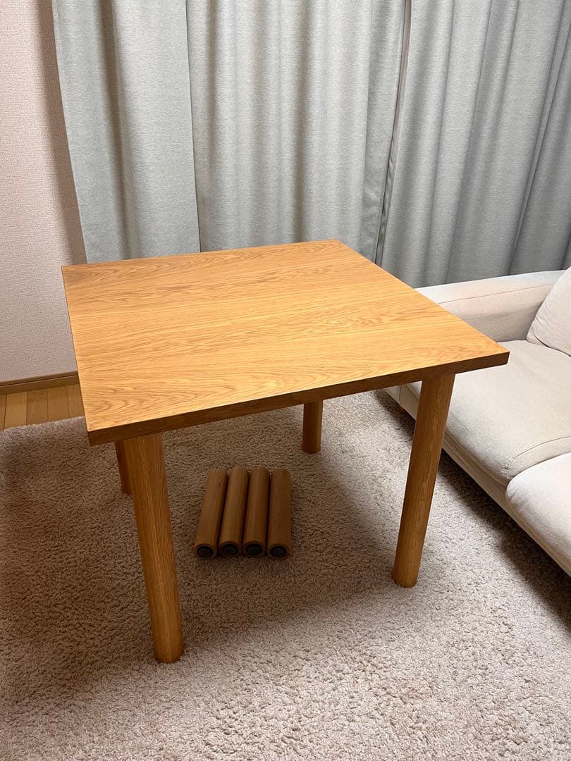 無印良品　木製テーブル 80×80cm オーク　天板のみ
