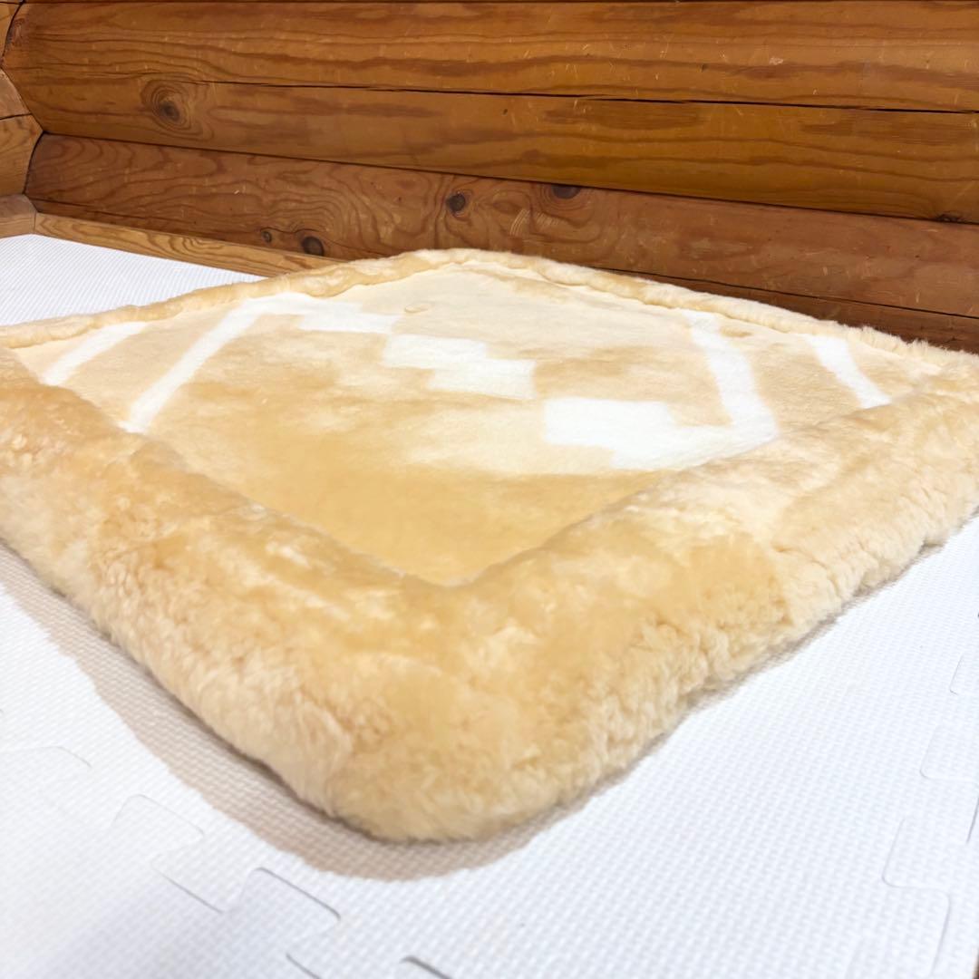 【美品】エクセルヒューマン ExcelHuman ムートン 座布団 2枚セット