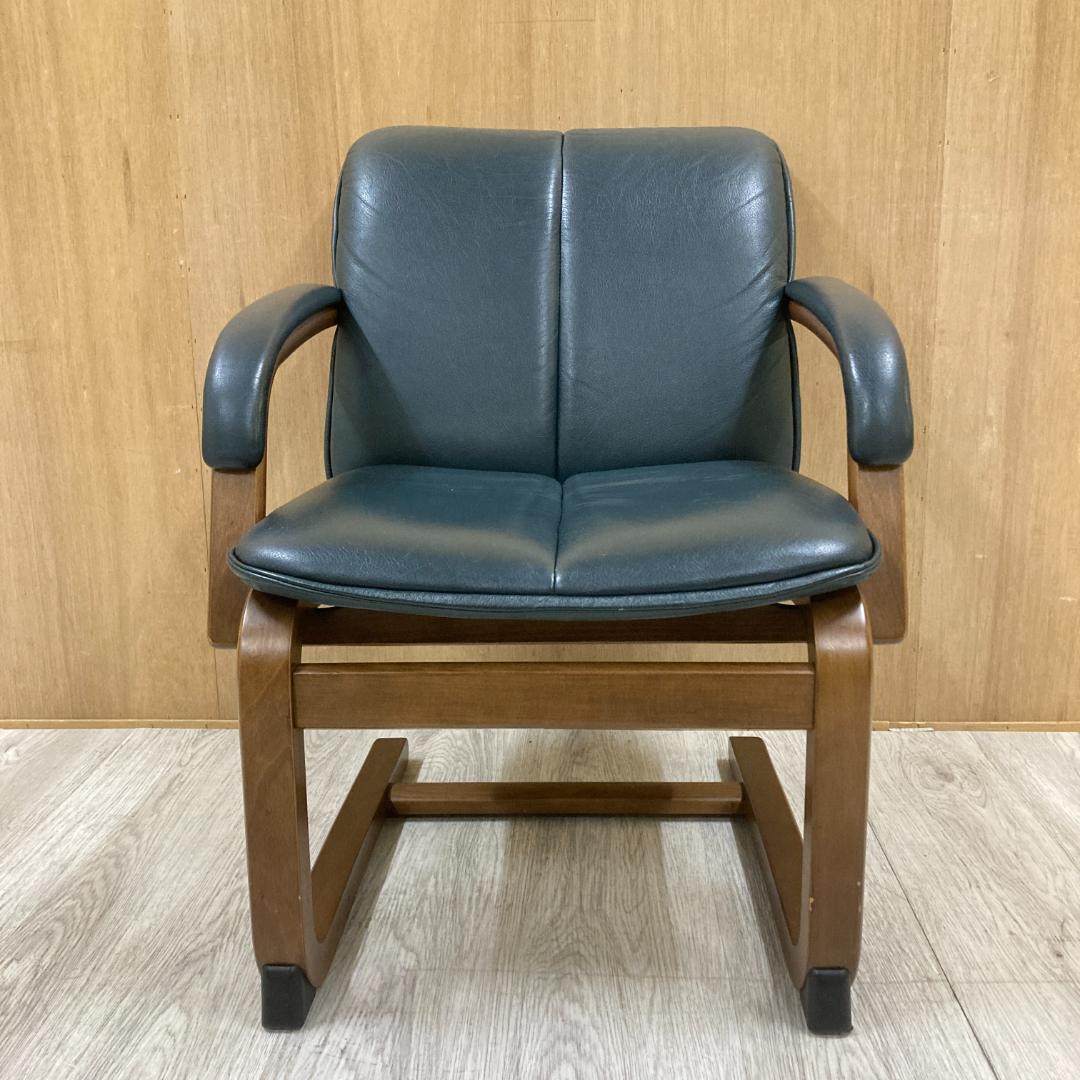 冨士ファニチア　アームチェア　一人掛けソファ　本革　B