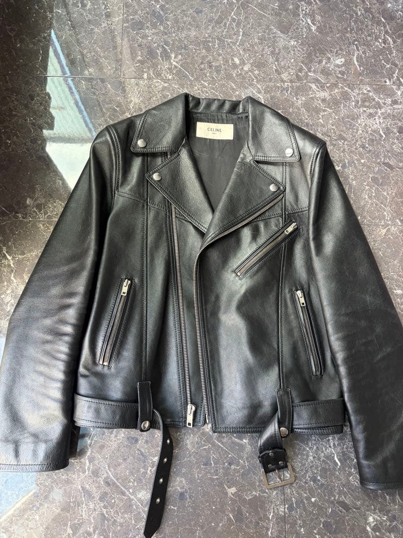CELINE セリーヌ　ダブルライダース　レザージャケット