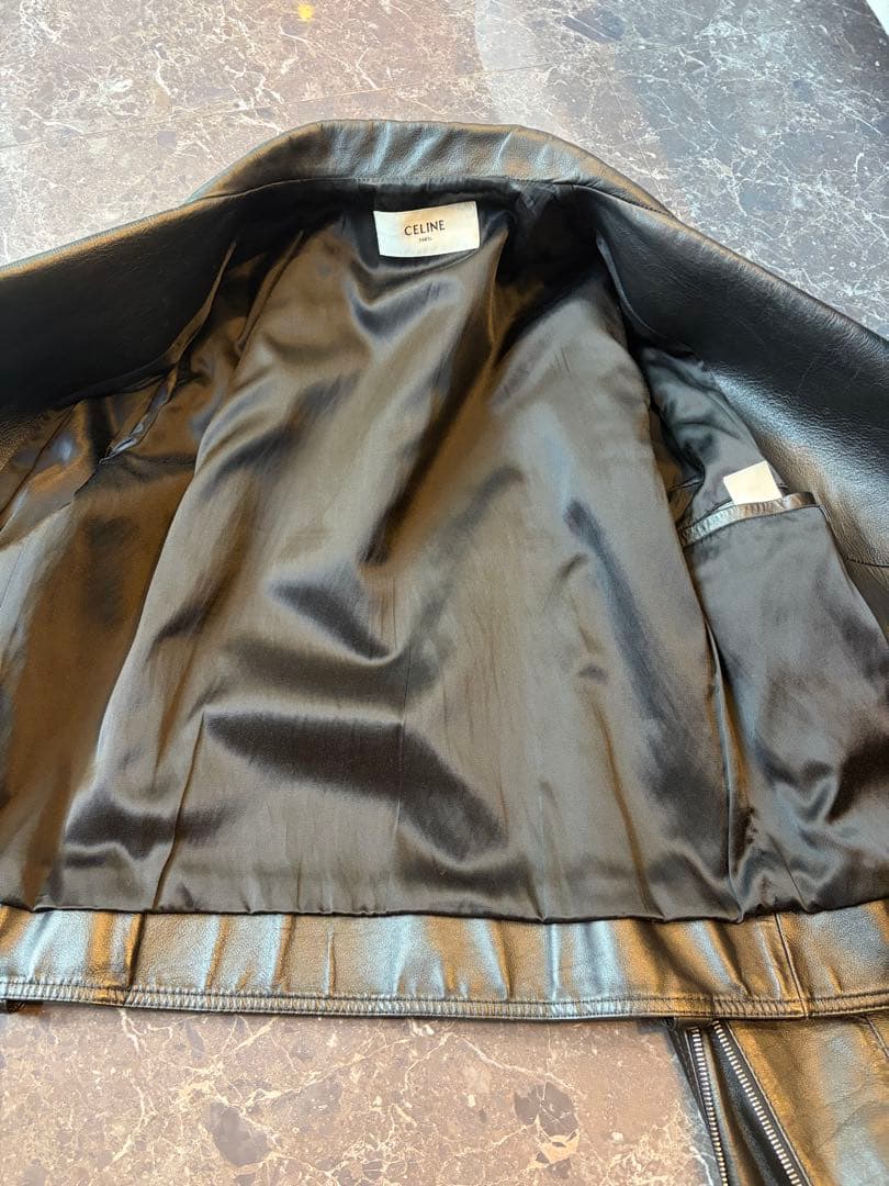 CELINE セリーヌ　ダブルライダース　レザージャケット