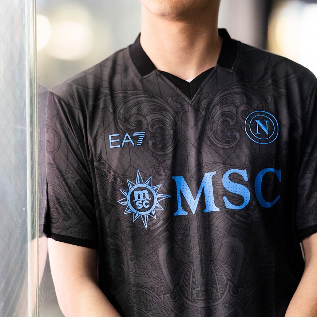 新品タグ付き 正規品 24/25 ナポリ EA7 3rd ユニフォームLサイズ