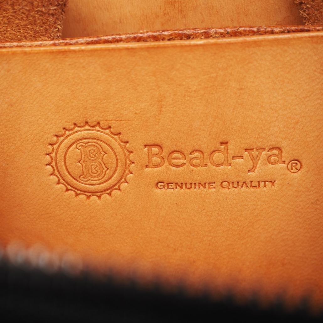 ビーズ屋公ちゃん。 ラウンドジップウォレットミニ コードバン ダブルカット 黒