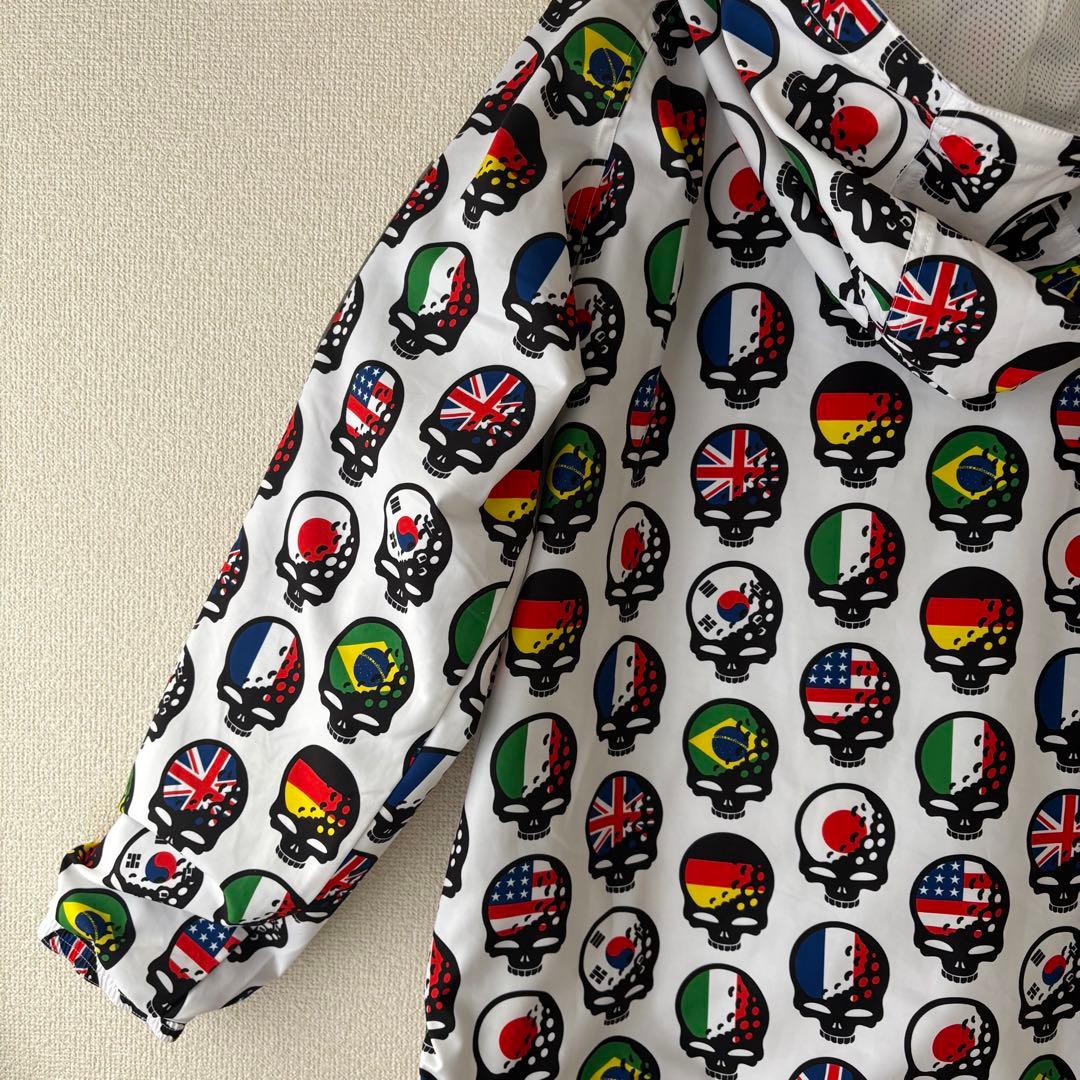 ラッセルノ 国旗スカル 総柄ブルゾン RS-62131 メンズ4 希少デザイン