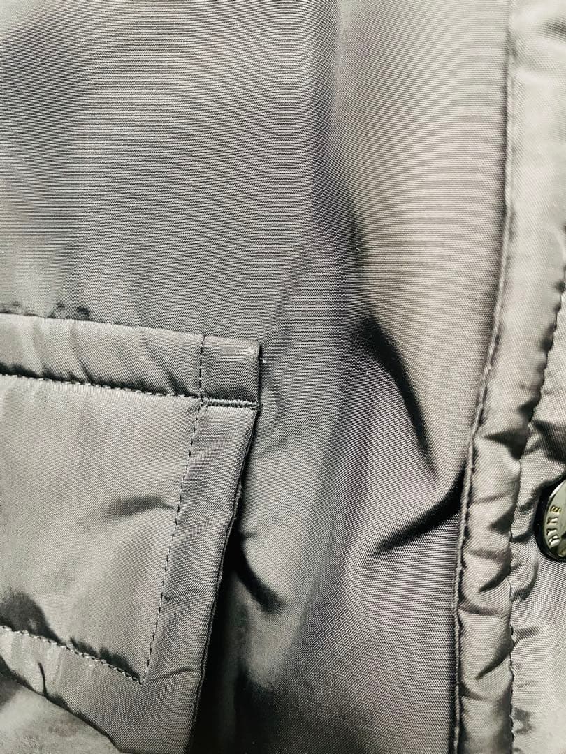 HYKE中綿ロングコート　ブラック