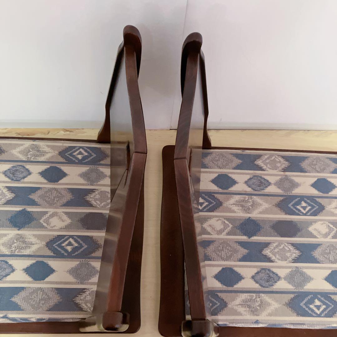 karimoku カリモク　座椅子　2脚セット　曲げ木　和モダン　座敷椅子