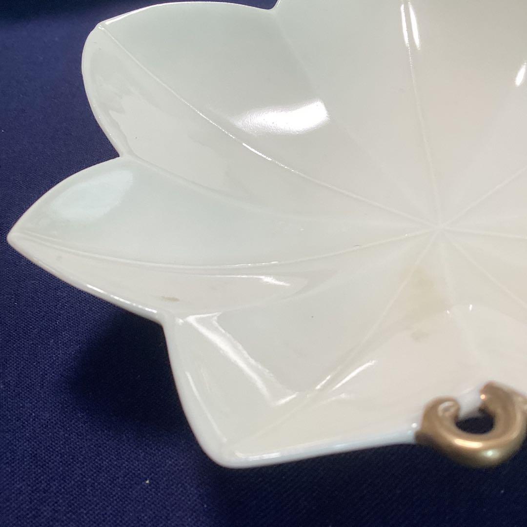 割烹食器　作家　窯元　色々食器　和食店　　　白釉紅葉向付9客　新品未使用