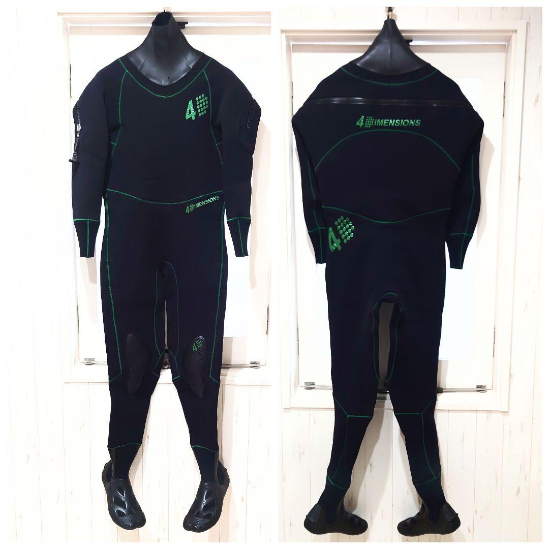 美品 16万 4DIMENSIONS ウェットスーツ フルスーツ ブーツ付