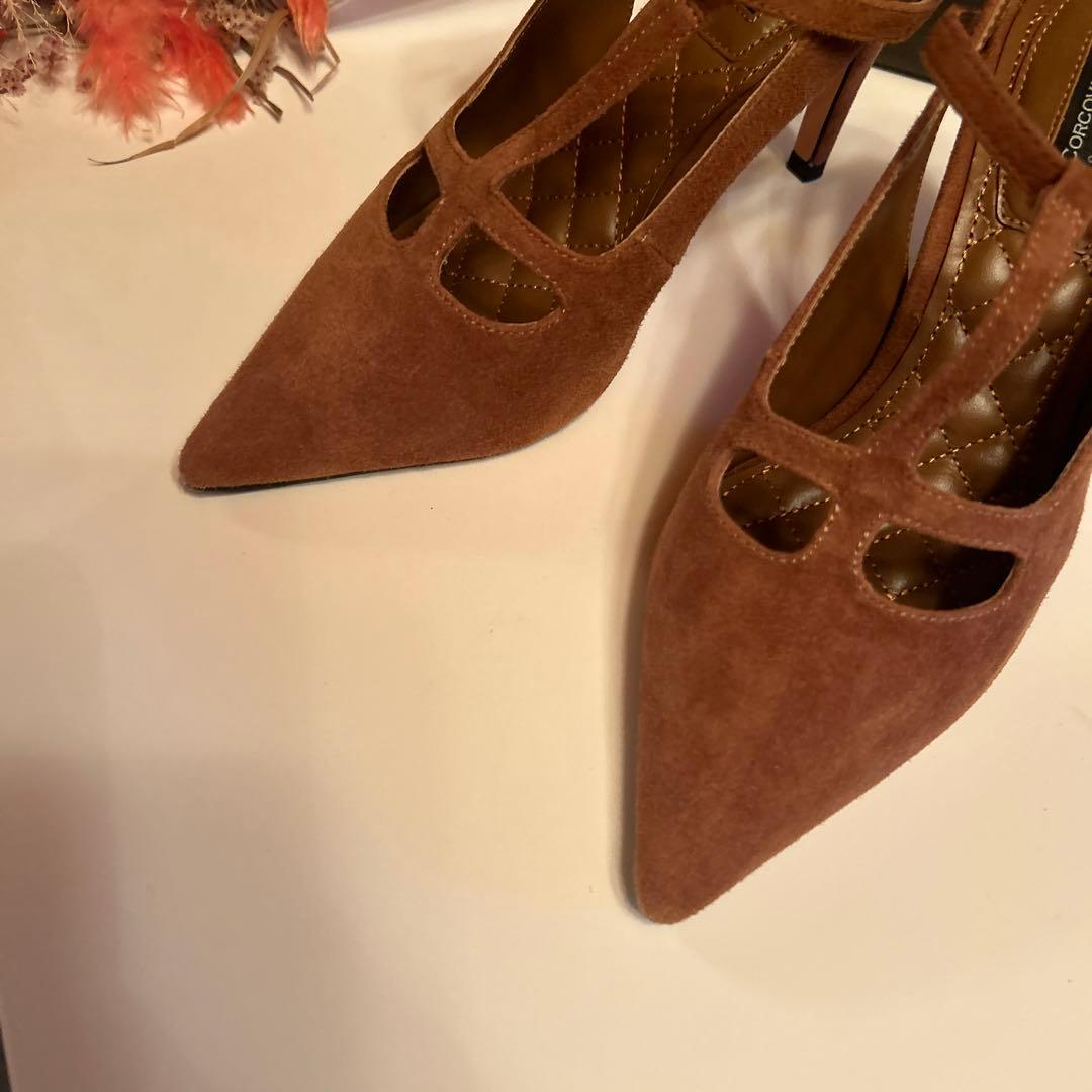 Corcovado パンプス　キャメル