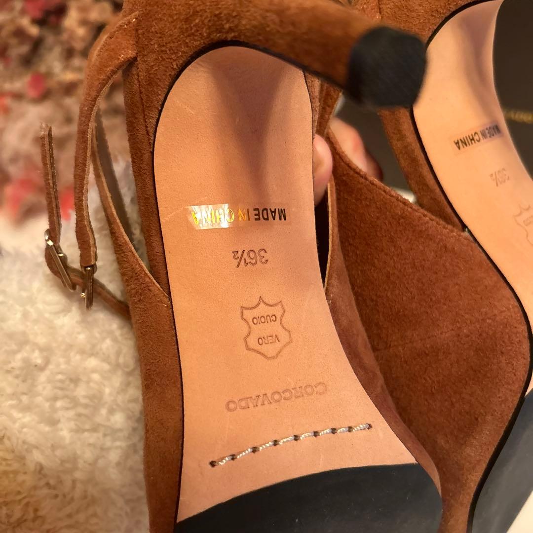 Corcovado パンプス　キャメル