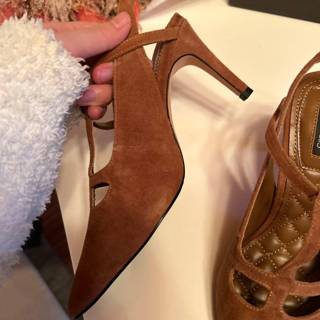 Corcovado パンプス　キャメル