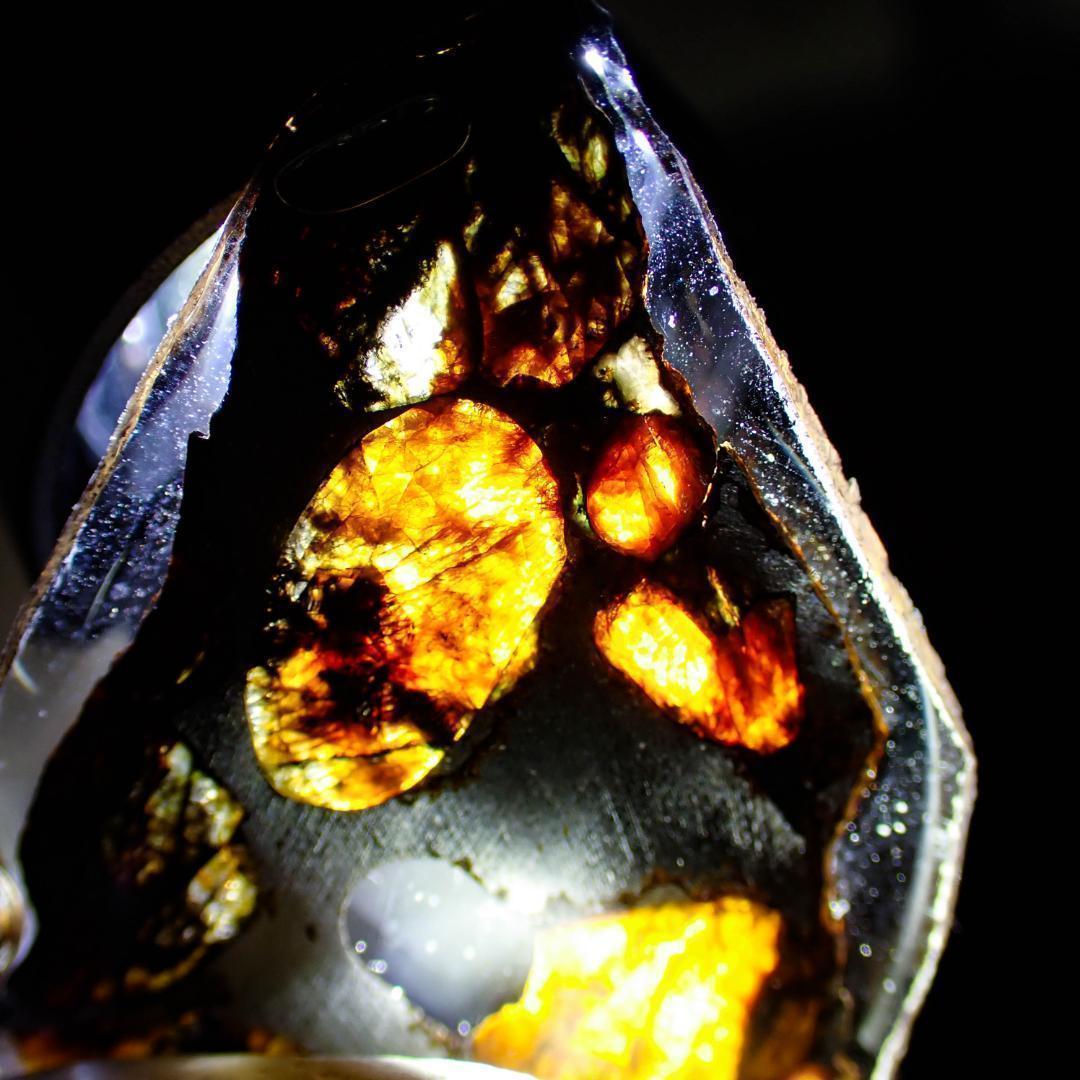 天然石 パラサイト隕石 原石 水晶 結晶 丸玉 ポイント 鉱物 パワーストーン