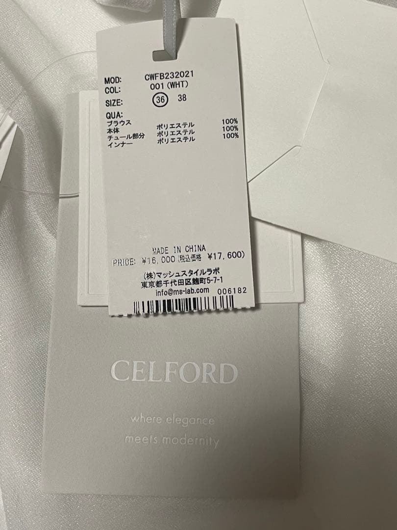 ♡CELFORD バックリボンシアーブラウス