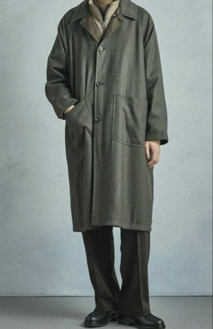 MENS BIGI 50th Anniv リバーシブルステンカラーコート 新品