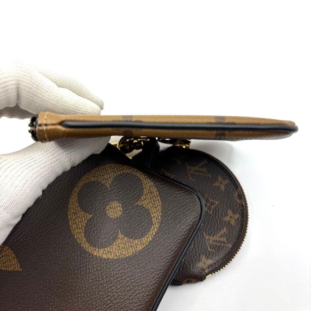 極美品 RFID ルイヴィトン トリオ リバース ポシェット ジャイアント