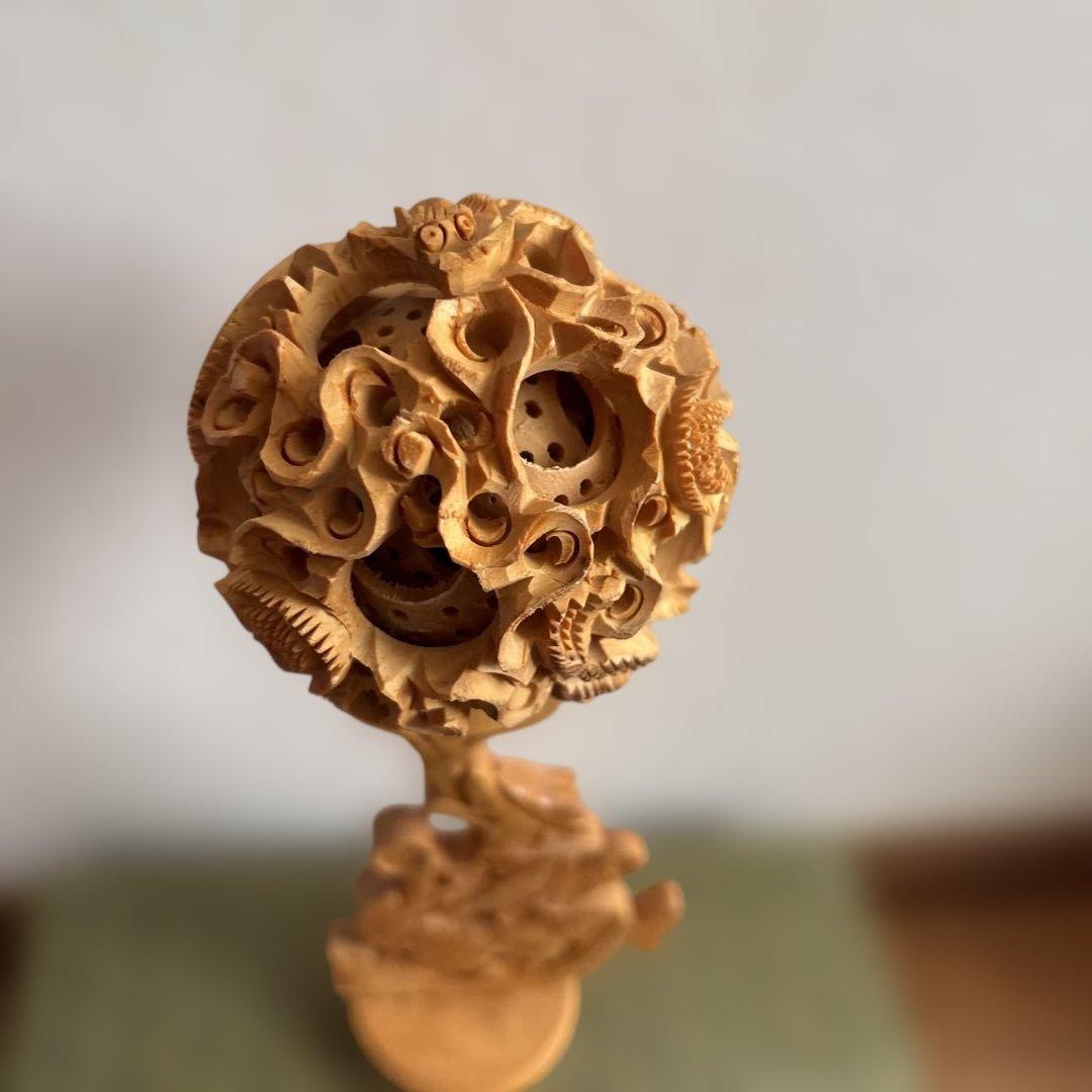 天球　多層球　木製