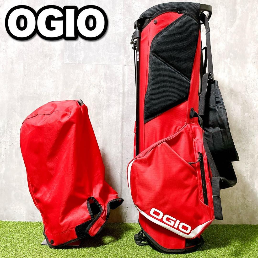 美品 OIGO オジオ スタンド型 キャディバッグ ゴルフバッグ 軽量モデル