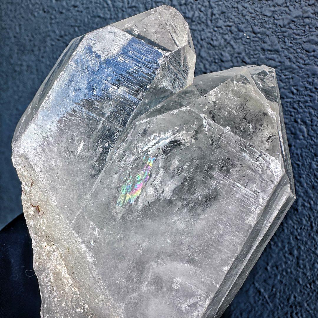 別格高級品 ❗️巨大❗️超強いパワー虹入り☆ヒマラヤ水晶パワーストーン浄化A1257