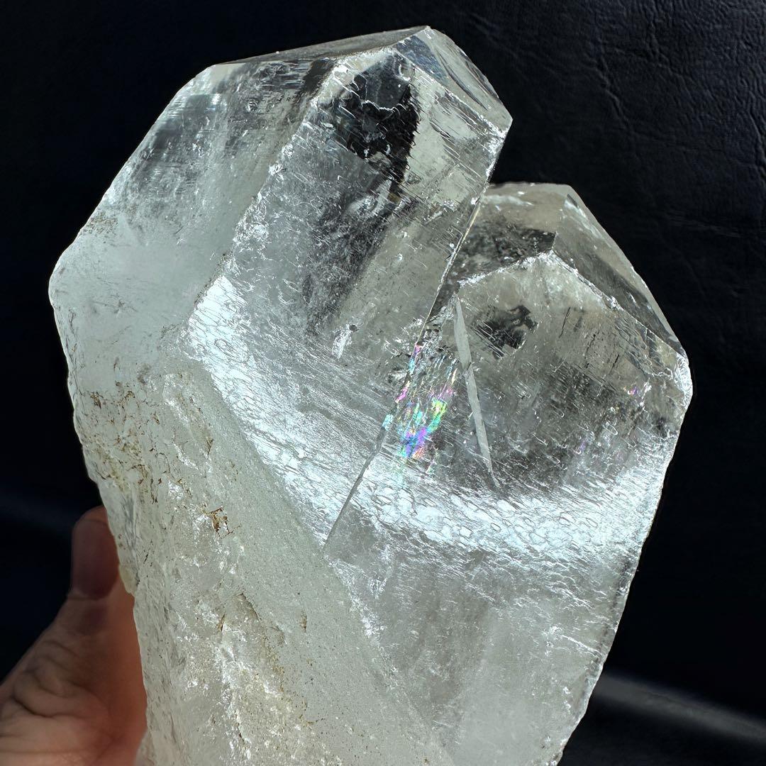 別格高級品 ❗️巨大❗️超強いパワー虹入り☆ヒマラヤ水晶パワーストーン浄化A1257