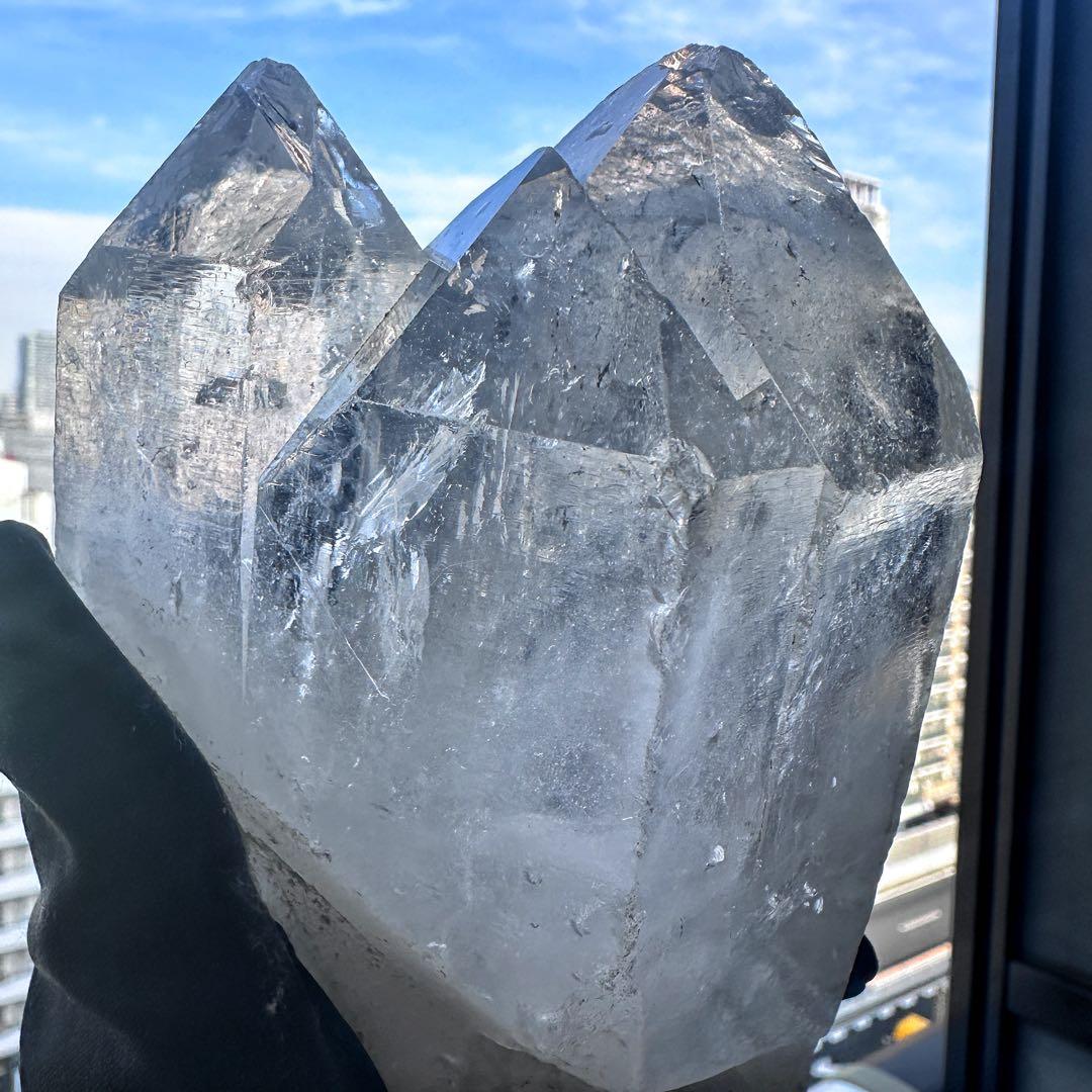 別格高級品 ❗️巨大❗️超強いパワー虹入り☆ヒマラヤ水晶パワーストーン浄化A1257