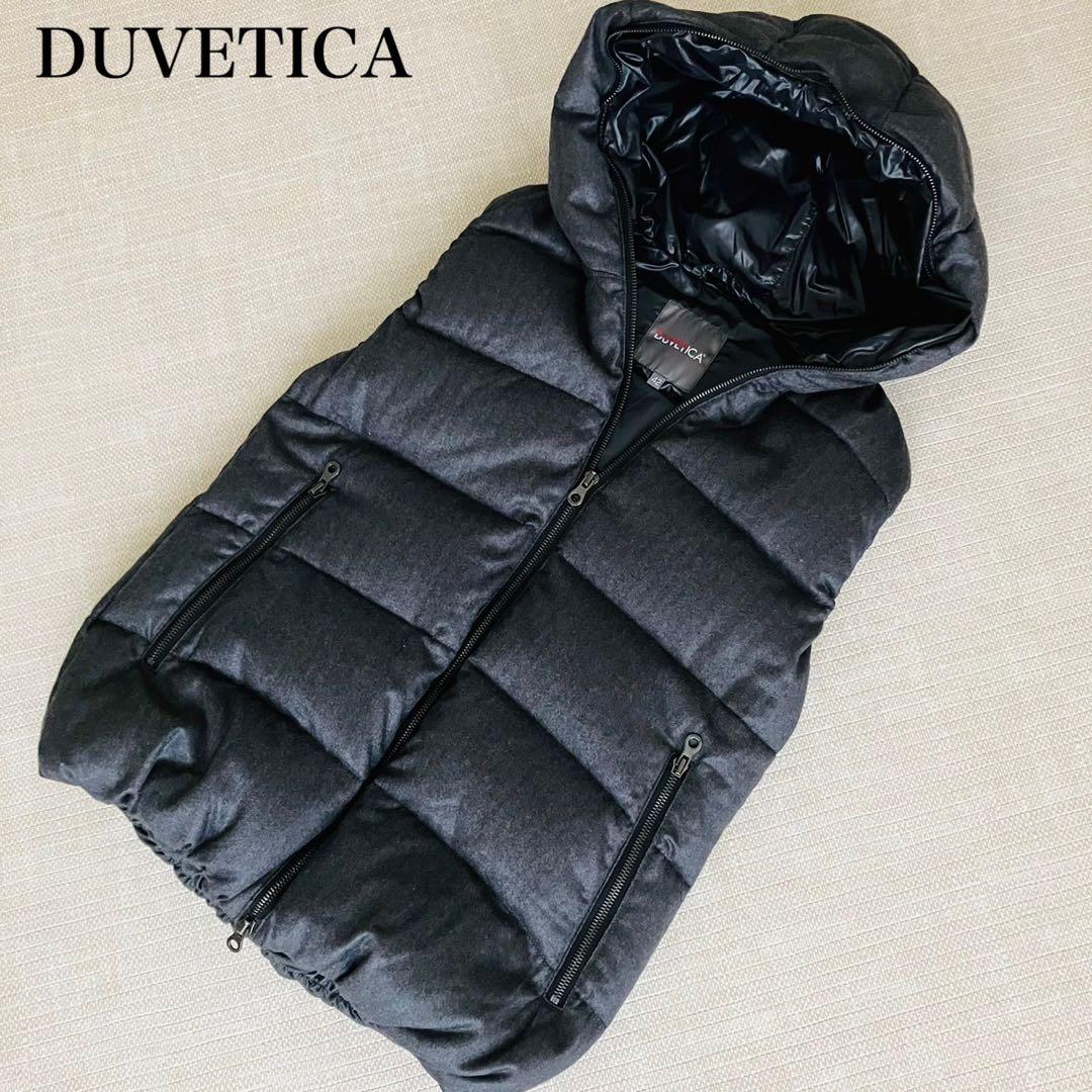 【極美品】デュベティカ ダウンベスト FEBEDUE カシミヤ ヘリンボーン L