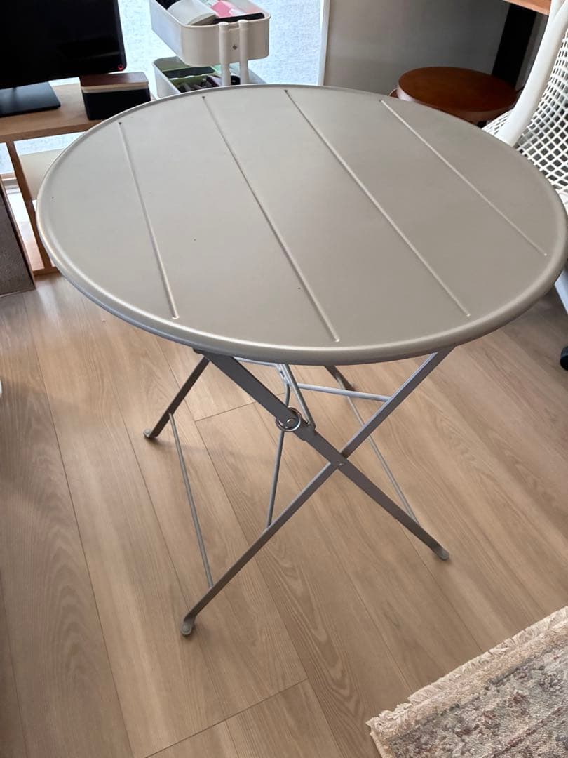 IKEA ガーデンテーブルセット 円形テーブル1台x椅子2脚