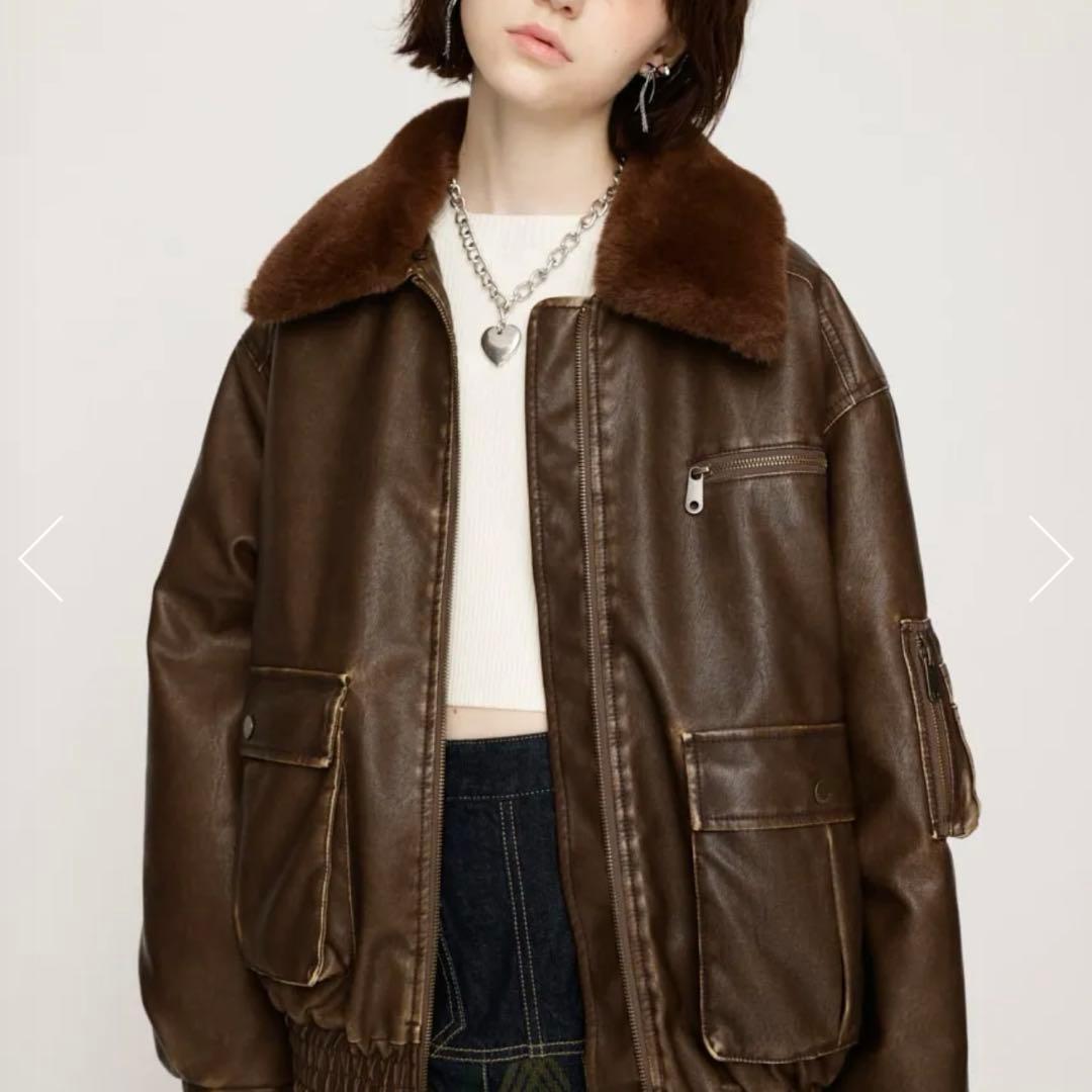 SLY フェイクレザー ジャッケット