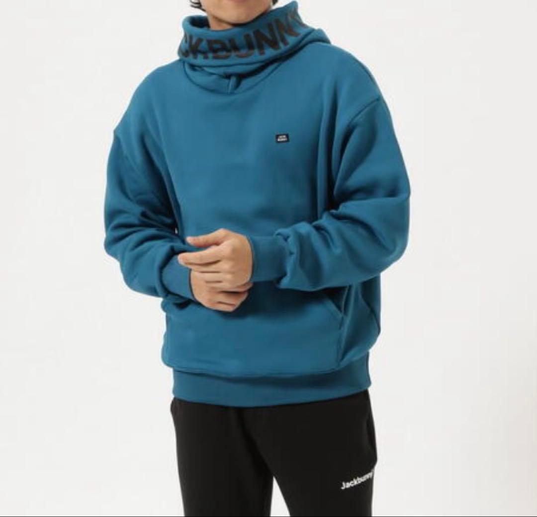 新品 パーリーゲイツ ジャックバニー KARUISHI フーディ(6)LL/青