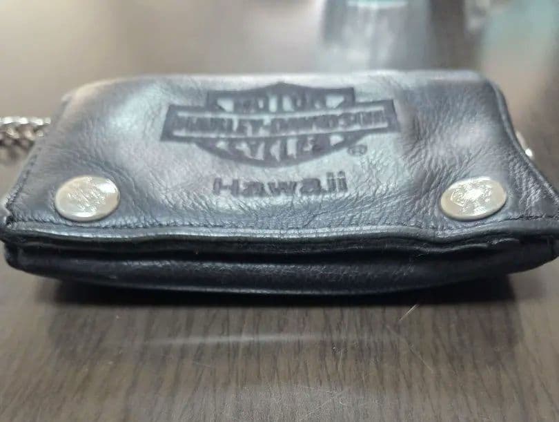E*n様 Harley-Davidson 三つ折り レザー ウォレット チェーン