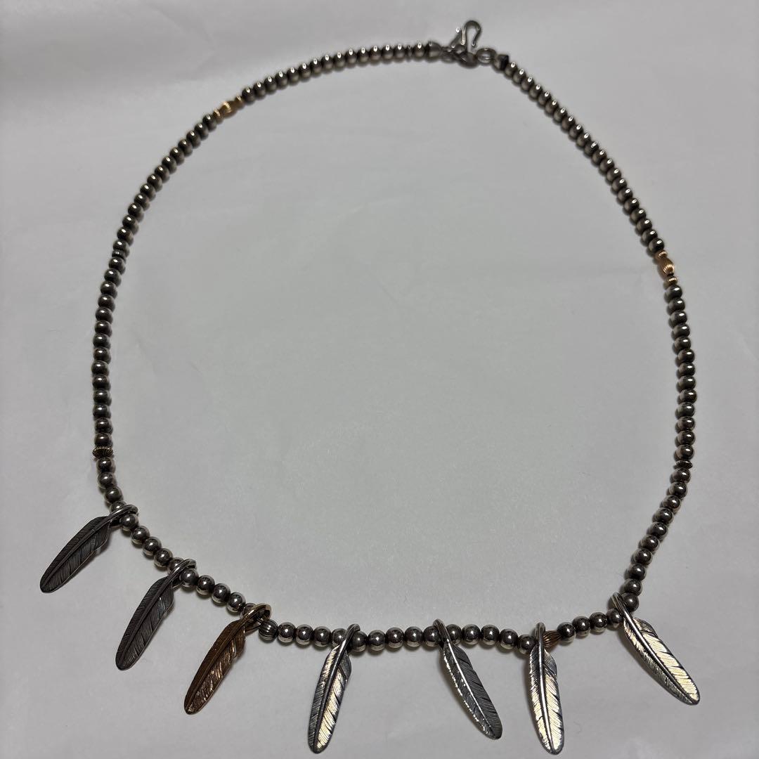 ファンタスティックマン　フェザー　ネックレス　シルバー　ゴールド