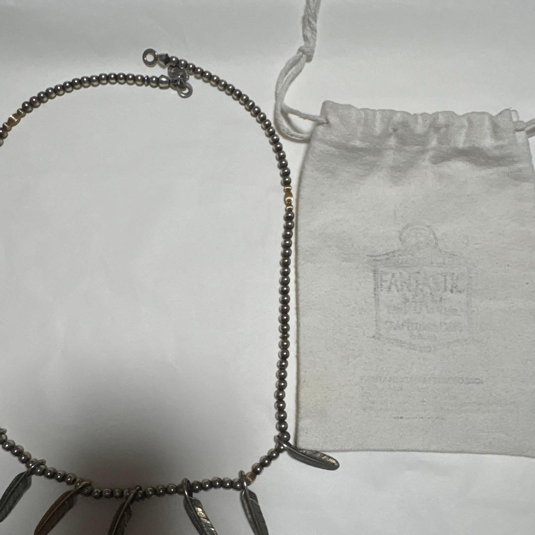 ファンタスティックマン　フェザー　ネックレス　シルバー　ゴールド