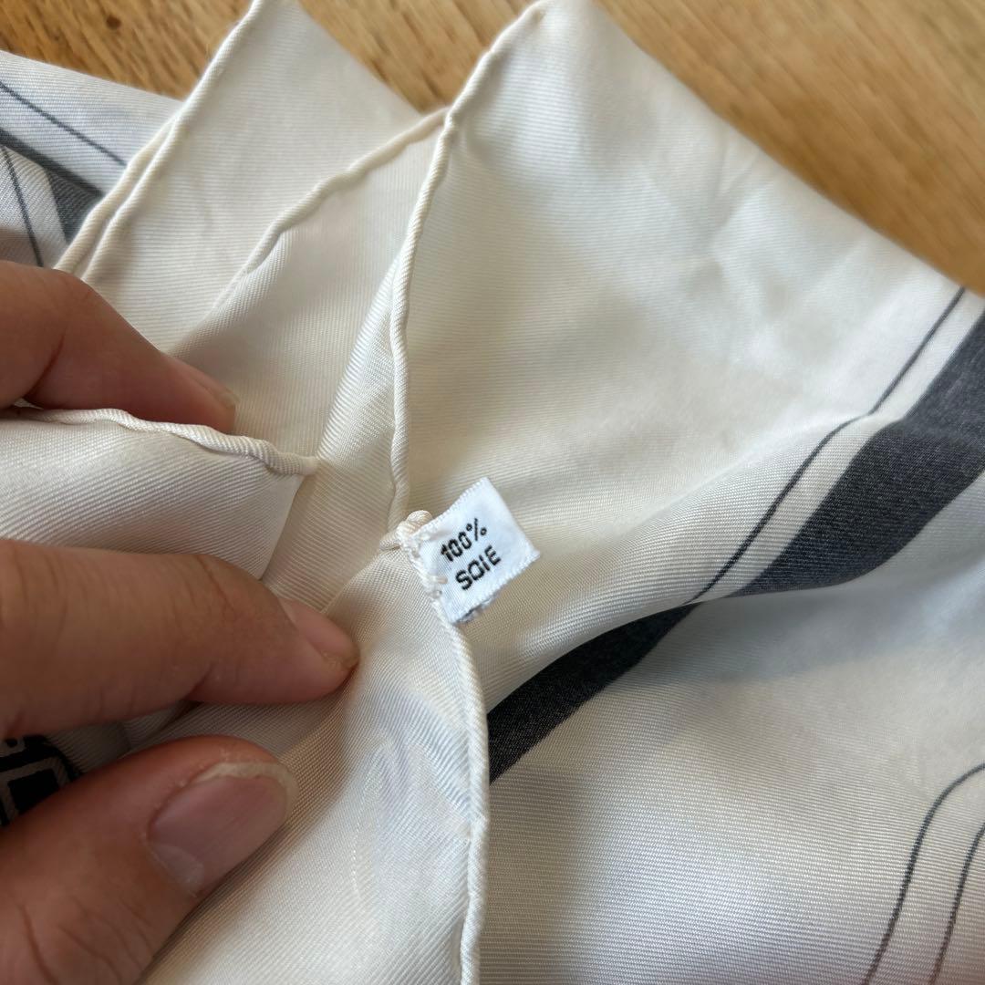 エルメス シルクスカーフ カレ90 エクスリブリス　馬車デザイン