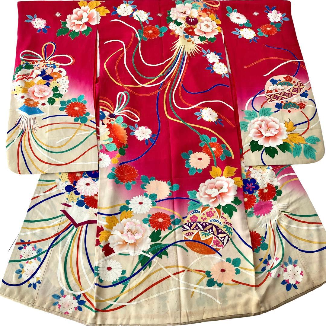 アンティーク　女の子　子供着物　七五三　アンティーク着物　NO26