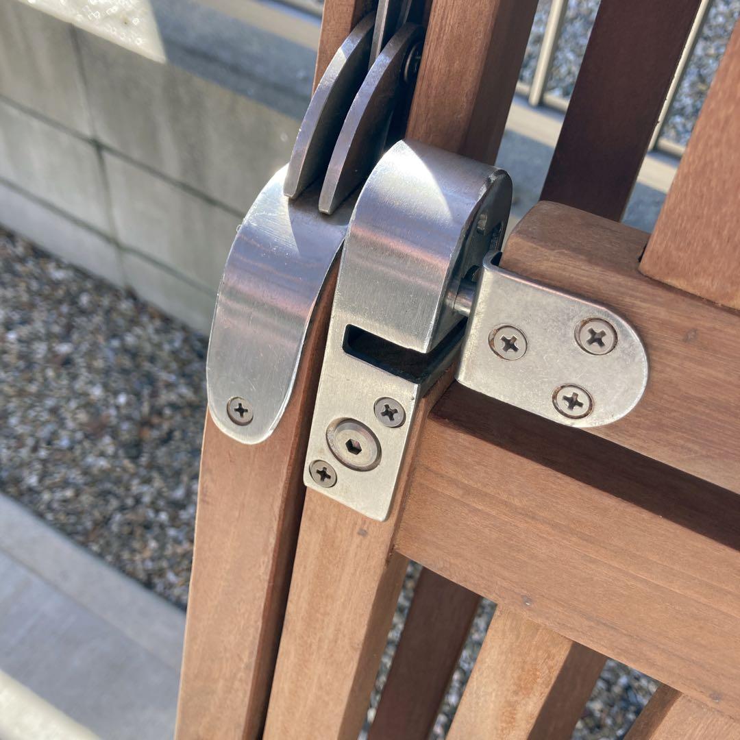 イス　椅子　木製　デッキチェア　ガーデンチェア　アンティーク　折りたたみ式