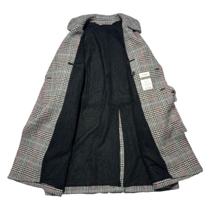 ■MARKAWARE オーガニックサフォーク ツイードチェック トレンチコート