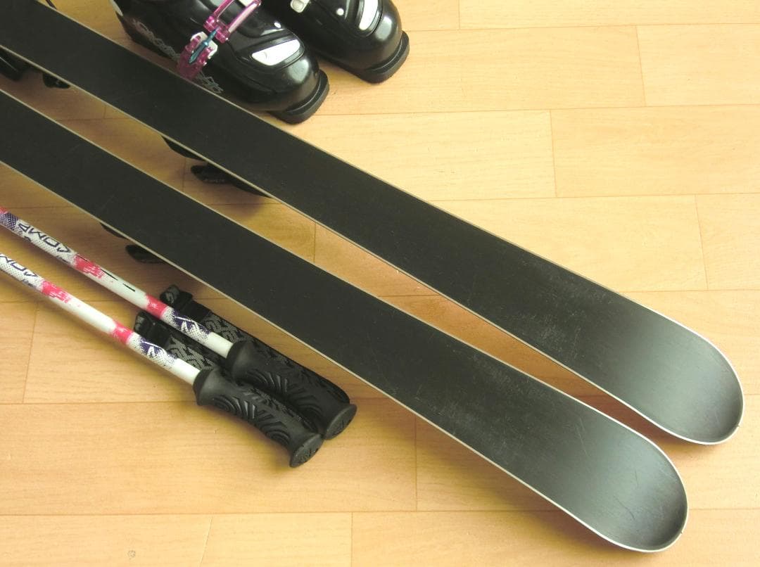 ■■送料無料■ジュニア用スキーフルセット■板130靴23■WAX済■女の子■■