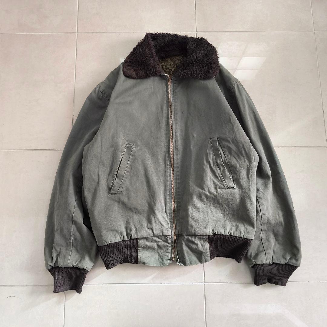 60s フランス製　ボア フライトジャケット　AILEEジッパー　N-1