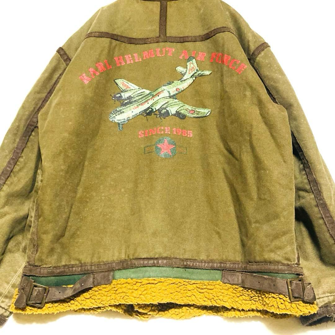 カールヘルム B-3 フライトジャケット Mサイズ ボア エアフォース フェード