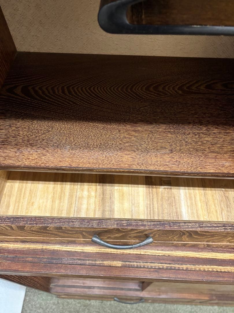 昭和レトロ　倉庫保管品　ヴィンテージ茶箪笥　水屋　食器棚