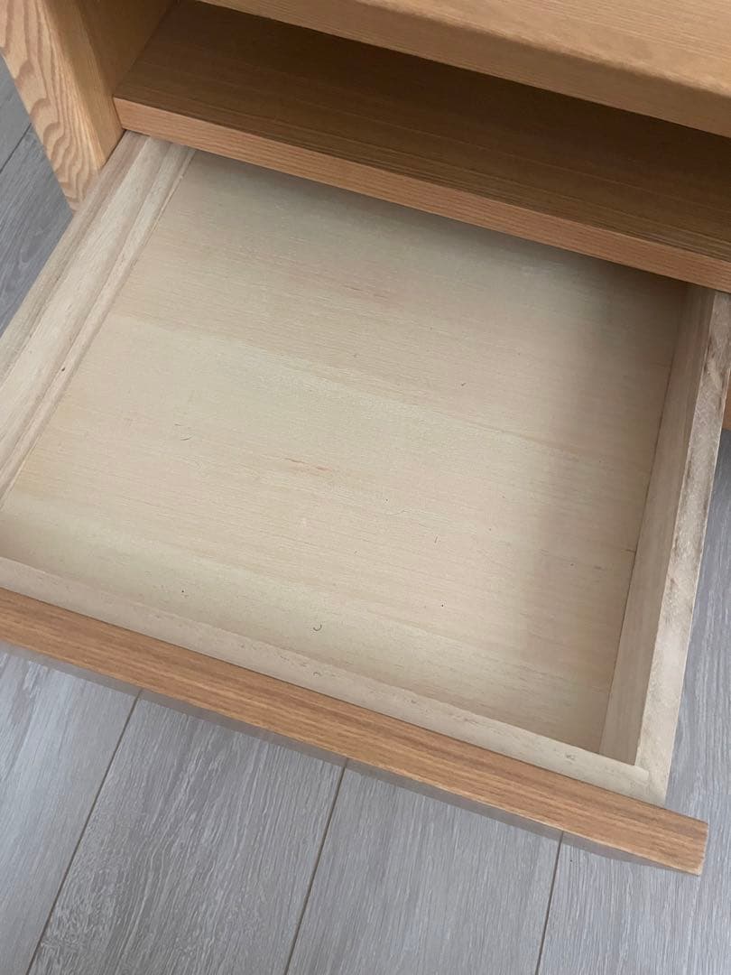 ナチュラルウッド センターテーブル ローテーブル　ニトリ